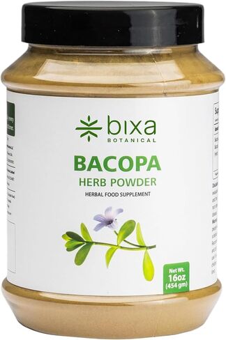 bixa BOTANICAL Brahmi Capsules (Bacopa Monnieri Extract/Neer Brahmi) | 60 Veg Capsules (450 mg) in Kuwait
