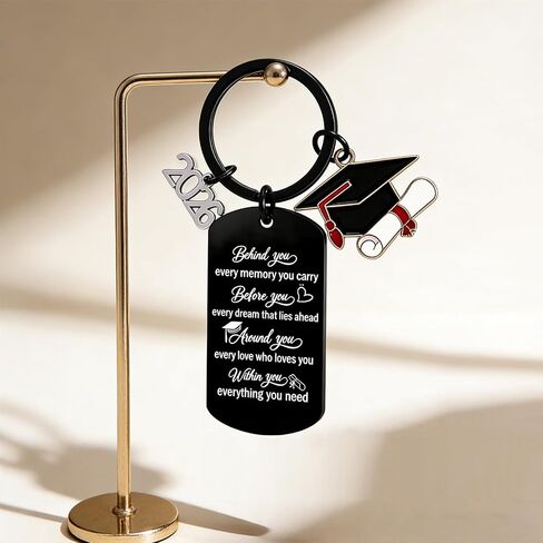 Lapsia Class of 2026 Graduation Keychain – Inspirational Grad Gift for Her & Him, Personalized Keepsake, High School & College Graduation Party Favor in Saudi Arabia
