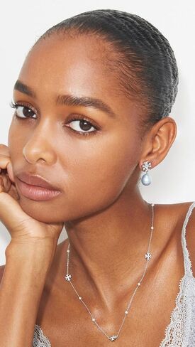 Tory Burch Women's Moondance Pearl and Pavé Drop Earrings in Kuwait