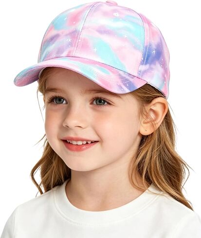 Mealah Toddler-Trucker-Hat Baseball-Cap for Girls - Adjustable Kids Quick Dry Mesh Summer Sports Hat for 3-6 Years Old in Kuwait