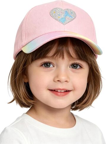 Mealah Toddler-Trucker-Hat Baseball-Cap for Girls - Adjustable Kids Quick Dry Mesh Summer Sports Hat for 3-6 Years Old in Kuwait