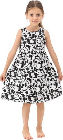 5-Pack Girls Dress,Casual Comfortable Girls Sleeveless Dress for Kids Spring Summer,Outdoor in Saudi Arabia