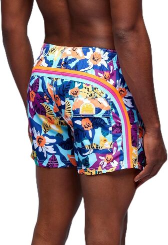 SUNDEK Mens Elastic Waist Boardshort, Swim Trunks 14" Length 5" Inseam in Saudi Arabia