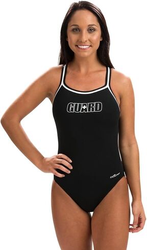 بدلة سباحة نسائية من قطعة واحدة بظهر DBX سادة من Dolfin Lifeguard in Kuwait