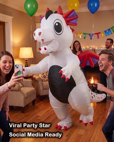 Inflatable Dinosaur Costume Winged Flying ​Dragon Blow Up Costumes for Adult Halloween Cosplay Party in Saudi Arabia