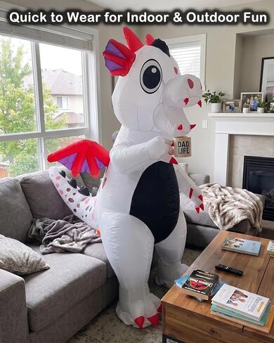 Inflatable Dinosaur Costume Winged Flying ​Dragon Blow Up Costumes for Adult Halloween Cosplay Party in Saudi Arabia