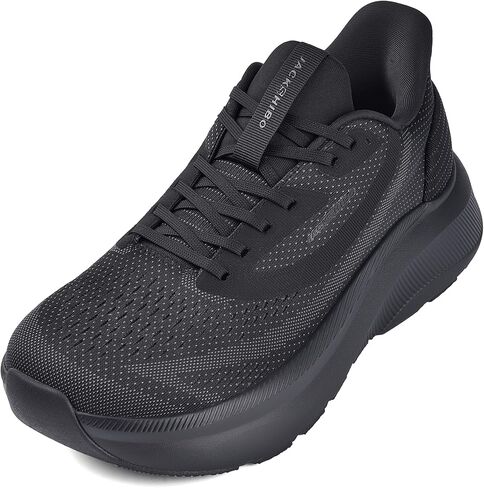 JACKSHIBO Mens Wide Toe Box Shoes Arch Support Zero Drop Sole Width Shoes for Athletic Training Running Workouts Lightweight Slip Ins Orthopedic Plantar Fasciitis in Saudi Arabia