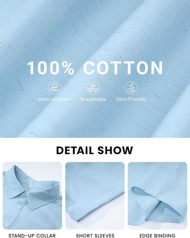 Eisctnd Men's Polo Shirts Short Sleeve Linen Blend Golf Collared T-Shirt for Summer Wedding Beach Vacation Business Casual in Saudi Arabia