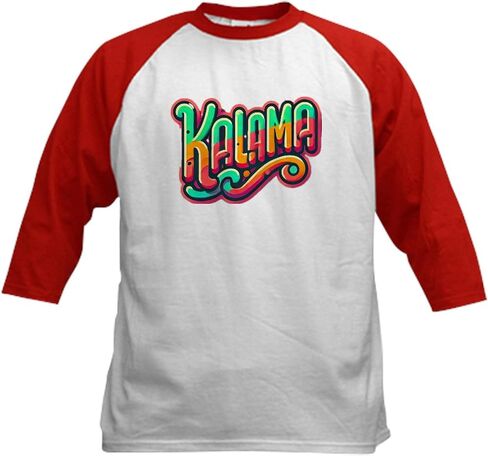 CafePress Kamala Kids Baseball T Shirt Kids Cotton Baseball Jersey, 3/4 Raglan Sleeve Shirt in Kuwait