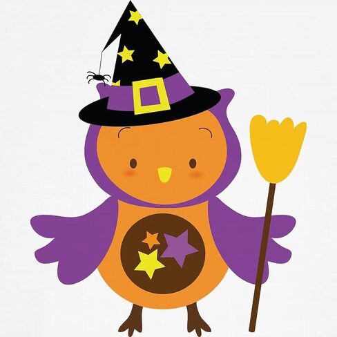 CafePress Halloween Witch Owl Gift Kids Baseball Jersey Kids Cotton Baseball Jersey, 3/4 Raglan Sleeve Shirt in Kuwait