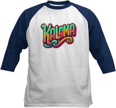 CafePress Kamala Kids Baseball T Shirt Kids Cotton Baseball Jersey, 3/4 Raglan Sleeve Shirt in Kuwait