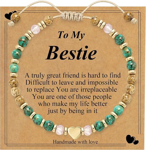 Natural Stone Beads Bracelet for Women, Unique Birthday Gifts for Women, Daughter Mom Sister, Mothers Day Gift for Her, Bestie Friendship Bracelets in Saudi Arabia