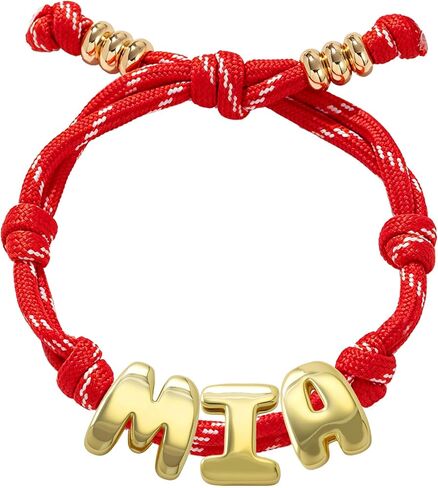 2Pcs Personalized Bubble Bracelet Patriotic Jewelry USA Accessories Bubble Initial Bracelet with America 250 Red White and Blue Bracelets for women Men USA 4th of July Bracelets in Saudi Arabia