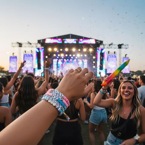 HS Merch Bracelet Disco Kiss Album Inspired Merch Bracelet for Fans Gift Women Men in Saudi Arabia