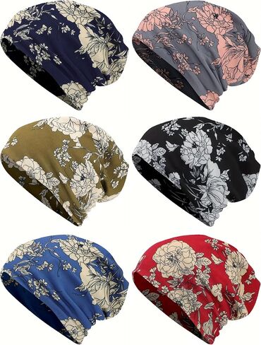 Slouchy Beanie Hat, Breathable Quick Dry Sleep Cap, Thin Skullies Beanies Soft Running Bonnet for Men Women in Kuwait