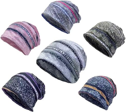 Slouchy Beanie Hat, Breathable Quick Dry Sleep Cap, Thin Skullies Beanies Soft Running Bonnet for Men Women in Kuwait