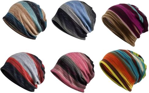 Slouchy Beanie Hat, Breathable Quick Dry Sleep Cap, Thin Skullies Beanies Soft Running Bonnet for Men Women in Kuwait