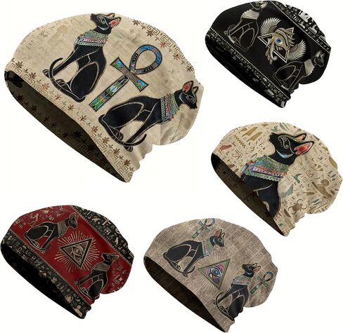 Slouchy Beanie Hat, Breathable Quick Dry Sleep Cap, Thin Skullies Beanies Soft Running Bonnet for Men Women in Kuwait