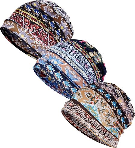Slouchy Beanie Hat, Breathable Quick Dry Sleep Cap, Thin Skullies Beanies Soft Running Bonnet for Men Women in Kuwait