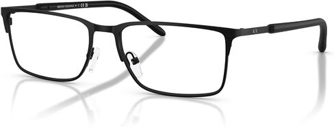 Armani Exchange AX AX1073 Prescription Eyewear Frames, Matte Black/Demo Lens, 56 mm in Kuwait