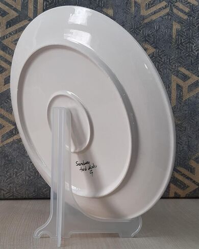 Handmade Ceramic Wall Plate, 30 cm (11.8 inches) Turkish Iznik Ceramic Plate 30 cm in Diameter in Saudi Arabia