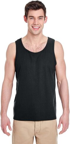 By Gildan Adult Heavy Cotton 53 Oz Tank Top - Black - XL - (Style # G520 - Original Label) in Kuwait