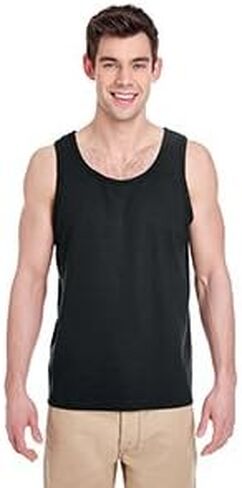 By Gildan Adult Heavy Cotton 53 Oz Tank Top - Black - XL - (Style # G520 - Original Label) in Kuwait