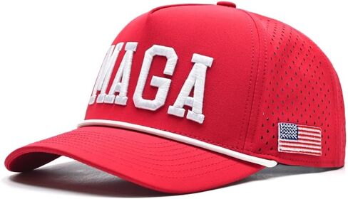 Curves & Clubs Trump Golf Hats – One Size Adjustable Men’s Hat – Breathable & Durable Trump Rope Hat - Perfect Golf Gift in Saudi Arabia