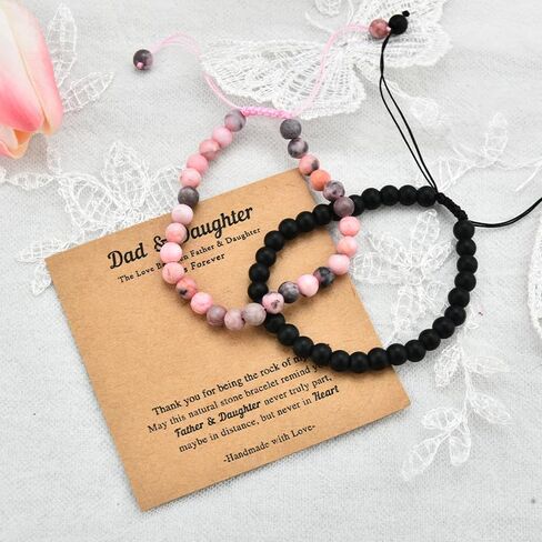 YangQian Father Dad Gifts from Son Daddy Father Day Gifts for Dad Gifts for Birthday Wedding Dad Bead Bracelet Father Keepsake Gifts in Kuwait
