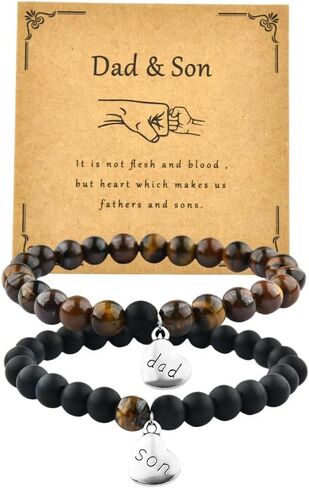 YangQian Father Dad Gifts from Son Daddy Father Day Gifts for Dad Gifts for Birthday Wedding Dad Bead Bracelet Father Keepsake Gifts in Kuwait