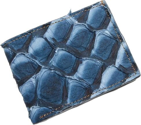 Cody James Men's Men'S Exotic Pirarucu Bifold Wallet - CJAHO24WT8-BL One Size in Saudi Arabia