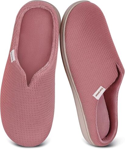 Garonne Women's V-neck Slippers with Memory Foam, Ladies' Slip-on House Shoes for Bedroom Indoor/Outdoor in Saudi Arabia