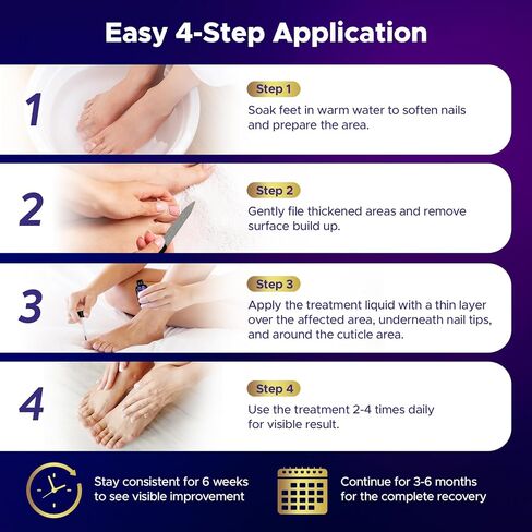 Toenail Fungus Treatment : Extra Strength 25% Undecylenic Acid Toe and Fingernail Fungus Removal - Fast Acting Fungal Nail Revitalizer with Tea Tree Oil (0.5 Fl Oz (Pack of 2)) in Kuwait