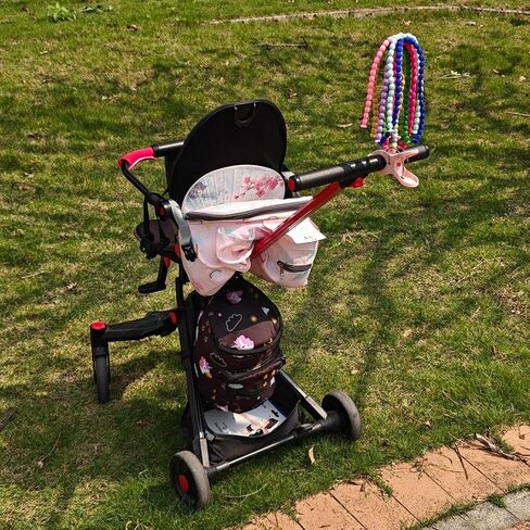 Stroller Flag with Secure Clip, DIY Stroller Identification Sign, Amusement Park Spotter Tag, Wheelchair Label, Universal Stroller & Wheelchair Accessory(Random Clip Color) in Saudi Arabia