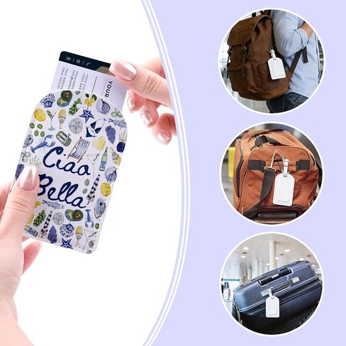 Ciao Bella Italy Lemon Gift Italian Amalfi Coast Travel Italian Island Honeymoon Trip Seafood Lover Luggage Tag (Ciao Bella tag) in Saudi Arabia