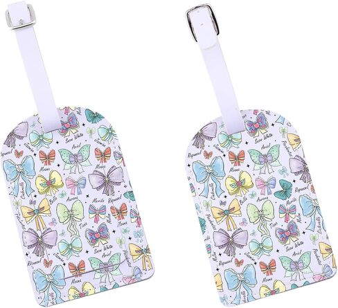 Coquette Bow Princess Luggage Tag Best Day Ever Gift Fairytale Kingdom WDW Princess Lover Baggage Tag Family Vacation Gift (BowPrincessTag-US) in Kuwait