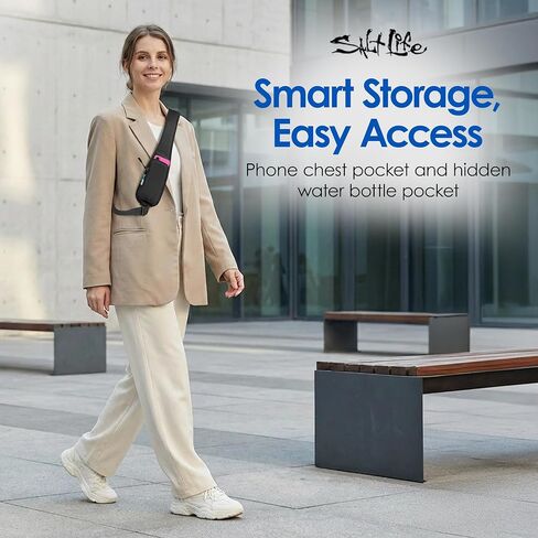 Salt Life Cross Body Bag for Woman and Men - Anti Theft Shoulder Sling Bag, Zipper Phone Pocket and Water Bottle Holder in Kuwait
