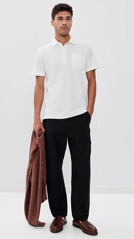 Billy Reid Men's Pensacola Short Sleeve Polo in Kuwait