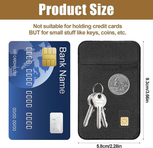 Molain 4 Pcs Flat Thin Wallet Key Holder, Credit Card Size Slim Key Organizer Sleeve with Big Compartment Minimalist Compact Key Holder for Men Women in Kuwait