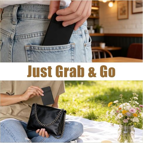 Molain 4 Pcs Flat Thin Wallet Key Holder, Credit Card Size Slim Key Organizer Sleeve with Big Compartment Minimalist Compact Key Holder for Men Women in Kuwait