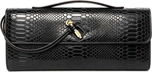 Women Woven Clutch purse, Crocodile Print purses,suede clutch evening handbag wedding bag Shoulder Handbag in Kuwait