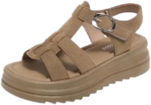 Women's Retro Platform Roman Shoes - for Casual Beachwear, Vacation, and Outdoor wear. in Kuwait