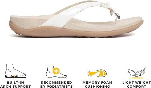 Strive Island II Women’s Orthotic Toe Post Sandals with Arch Support, Comfortable Summer Sandals for Walking, Multicolors in Kuwait