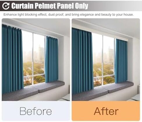 Heavy-Duty Double Row Ceiling Curtain Track - Silent System for Blackout Curtains, Sliding Doors & Bay Windows, Valance Frame Cover 500cm/16.4ft, White in Kuwait