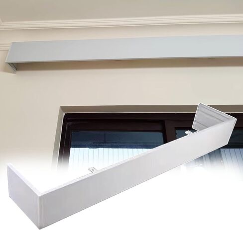 Ceiling Mount Curtain Box, 15cm Wide Metal Cornice for Double Track, Elegant Window Treatment for Home & Office, Perfect for Bedroom & Living Room (2m/6.5ft) in Kuwait