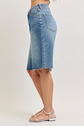 Judy Blue Womens Jean Shorts - High Waisted Rigid Magic Jort in Kuwait