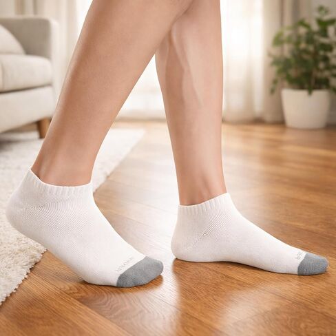 WANDER Men's Athletic Low Cut Socks 8 Pairs,Thick Cushion Running Cotton Ankle Socks for Men 9-12/12-15 in Saudi Arabia