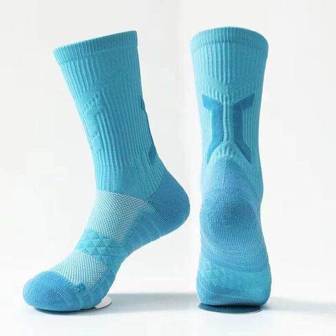 Running Basketball Socks Towel Quick Drying Cycling Socks Compression Socks Pressure Sock Sports Socks(blue) in Kuwait