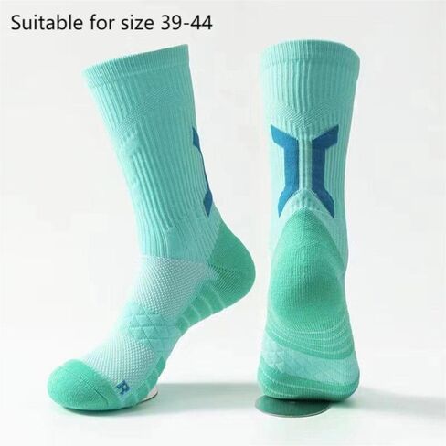Running Basketball Socks Towel Quick Drying Cycling Socks Compression Socks Pressure Sock Sports Socks(blue) in Kuwait