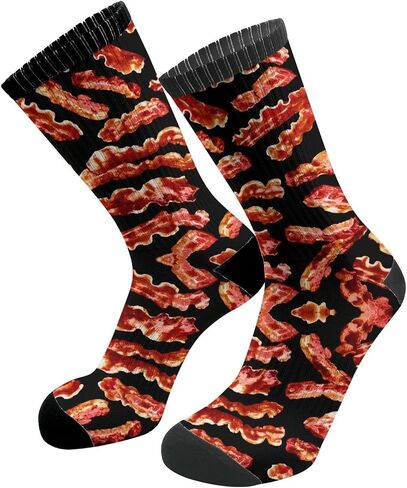 Cartoon Boston Terriers Bulldog Athletic Crew Cushion Socks For Running Workout Wicking Cushion Mid-Calf Socks in Saudi Arabia